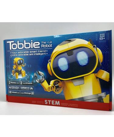 CIC21-893 Tobbie Interactive a/I Capable Robot Infrared Sensor Two Play Modes  Follow Me Explore Develops Own Emotions Gestures Sound Lighting Effects