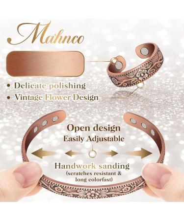 Lymphatic Drainage Ring & Copper Bracelet Set - Magnetic Lymph Detox Jewelry Gift for Women - Buy Online on GoSupps.com