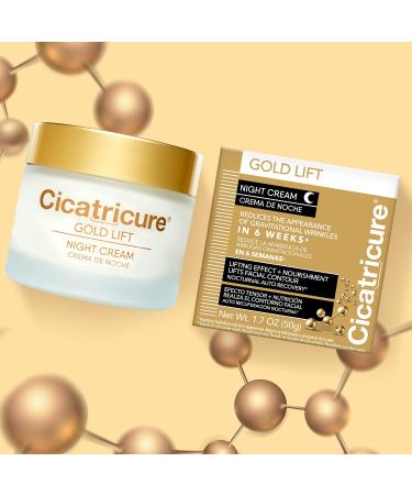 Cicatricure Gold Lift Night Cream - Hydrating Anti Aging Moisturizer with Gold & Minerals for Face Contour Tightening - 1.7 oz - Buy Online on GoSupps.com
