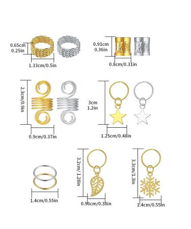 180 PCS Hair Jewelry for Braids - Dreadlocks Accessories for Women & Girls - Braid Cuffs, Rings, Clips, Beads & Charms - Buy Online on GoSupps.com