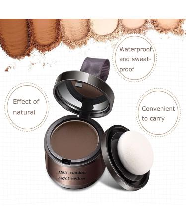 Instant Hairline Shadow Powder - Cover Grey Roots, Eyebrows & Beard Line - Windproof & Sweatproof Root Dye for Men and Women - Light Yellow - Buy Online on GoSupps.com