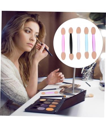 Hemoton 500 Pcs 5 Boxes Double Ended Eyeshadow Brush Eyeshadow Makeup Sponge Cream Applicator Plastic - Buy Online on GoSupps.com