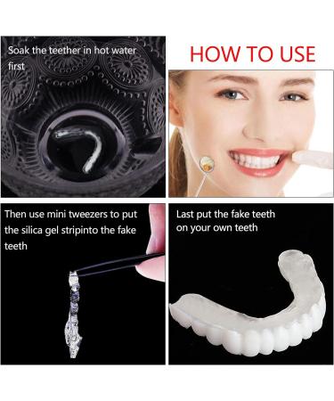 Snap-On Smile Instant Veneers - Top & Bottom Fake Teeth Dentures - Buy Online on GoSupps.com