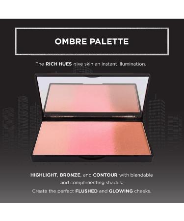 Pure Cosmetics Bronzed and Beautiful All-in-One Makeup Powder - Ombre Highlighter, Blush, Contour, Bronzer & Glow Kit - Cruelty-Free - Buy Online on GoSupps.com