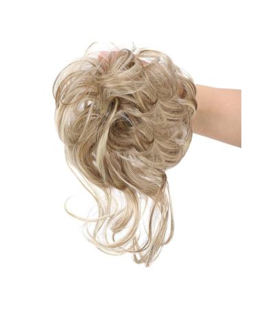 Messy Bun Hair Piece for Women Pieces Curly Chignon Donut Scrunchie for Women Messy Bun Hair Piece Synthetic Tousled Updo Hair Buns Extension Elastic Hair Band Hair Fake Hair Accessories for Women 18H613