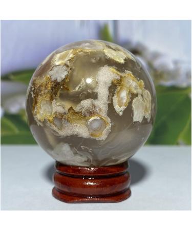 Natural Sphere Cherry Agate Crystal Ball Natural Gemstones Quartz Sphere Fengshui Home Decoration 1pc (Color : 170-190g) - Buy Online on GoSupps.com