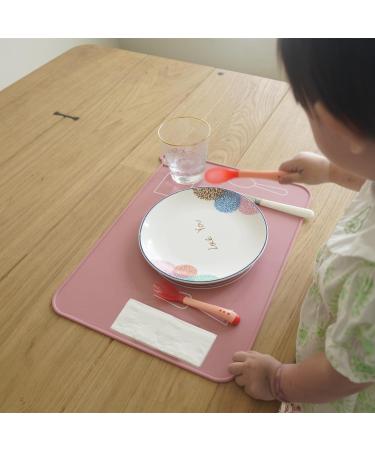Montessori Silicone Placemats for Kids - Set of 2 Blue Toddler Dining Mats | Portable Food Mat for Babies | Travel-Friendly - Buy Online on GoSupps.com