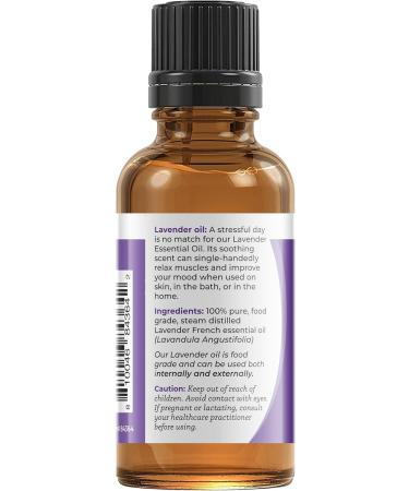 Viva Doria 100% Pure French Lavender Essential Oil | Food Grade Undiluted 30 mL Premium Aromatherapy & Cooking Oil - Buy Online on GoSupps.com