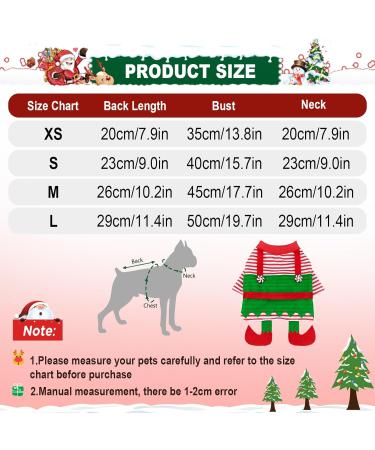 Buy 2Pcs Christmas Dog Eleven Costume | Funny Cosplay Holiday Outfit for Small Dogs | Puppy Xmas Shirt & Party Clothing (Green) - Buy Online on GoSupps.com