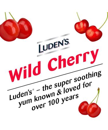 Luden's Wild Cherry Throat Drops - 30 Deliciously Soothing Drops in 1 Bag - Buy Online on GoSupps.com