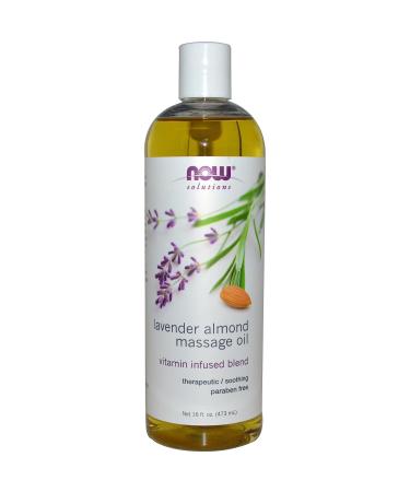 NOW Foods Now Solutions Massage Oil Lavender Almond - 16 fl oz