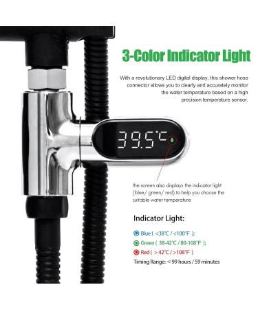 LED Display Home Water Shower Thermometer - Accurate Water Temperature Monitor - Buy Online on GoSupps.com