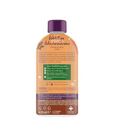 Tetesept Foam Bath - Comfortable Winter Warmth with Orange Oil & Cinnamon | 420ml Bathing Additive for Gentle Care & Long-Lasting Foam - International Shipping Available - Buy Online on GoSupps.com
