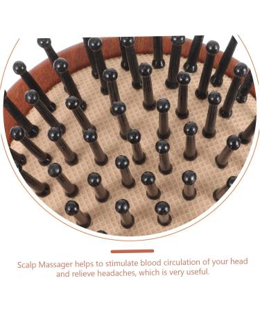 Beavorty Airbagkamm Massage Comb | Pear-Shaped Wooden Scalp Massager & Shampoo Brush for Scalp Peeling - Buy Online on GoSupps.com