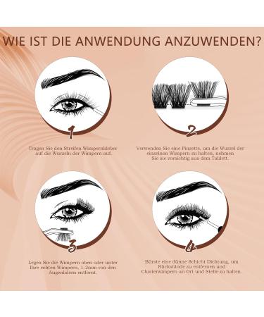 QUEWEL 144 PCS DIY Eyelash Extensions Set - Cluster Applicator Tool & Super Hold Glue - Perfect for at Home Eyelash Extensions - Buy Online on GoSupps.com