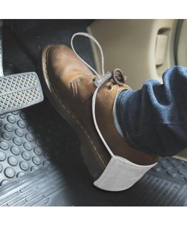 Shoe Heel Guard Covers | Plush Lined Protectors for Men & Women | Wear Resistant Heel Pads for Flats & Wedges | Reusable Comfort Accessories | White - Buy Online on GoSupps.com