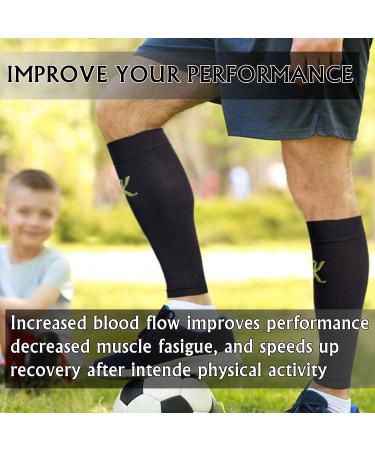 KEKING Calf Compression Sleeves 20-30mmHg for Men & Women - 1 Pair, L/XL Size - Shin Splint, Calf Pain Relief, Varicose Veins - 2 Pack for Running, Nursing, Travel - Buy Online on GoSupps.com