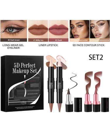 5D Pen Contour du Visage Ensemble de Maquillage Visage Kit de Crayon de Beaut et Visage Crayon de Beaut de Couleurs Vives pour Voyage cole Rencontre Voyage d'affaires Maison Lot 02 - Buy Online on GoSupps.com