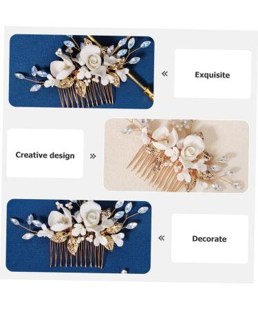 FRCOLOR Bridal Comb Wedding Hair Accessories for Brides Bridal Flower Insert Comb Hair Decor Lovely Hair Comb Bridesmaid Hair Accessories Wedding Hair Comb Reusable Headdress Party Supply - Buy Online on GoSupps.com