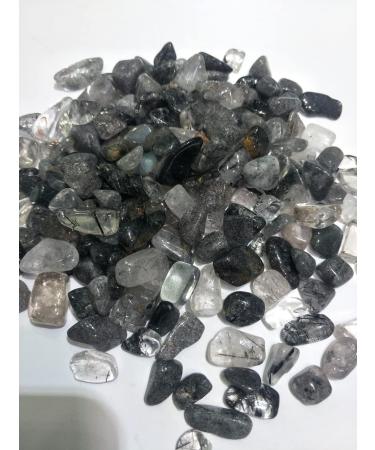 Natural Crystal Rough 200g Bulk Natural Polished Natural Black Hair Crystals Stone Gemstone Rough Crystal Tumbled Stones for Sale Chakra Reiki Balancing - Buy Online on GoSupps.com