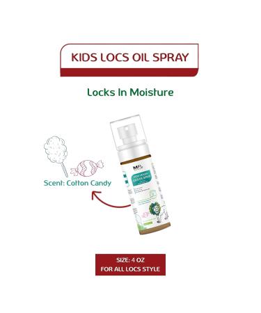 Made For Locs Kids Vegan Locs Aloe Refresher Spray and Locs Oil Bundle Set | Cotton Candy Scent | Lock in Moisture Effortlessly| Kids With Dreadlocks - Buy Online on GoSupps.com