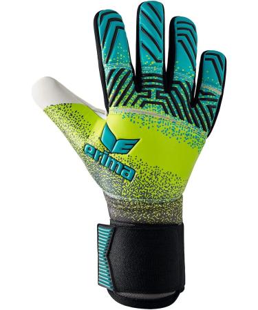 Erima Youth Flex Rd Robusto Goalkeeper Gloves - Petrol/Lime/Black | Buy Internationally Online - Buy Online on GoSupps.com