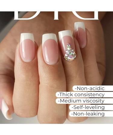Didier Lab - Premium Intensive White Solid Builder Gel for Nails - Hard Gel Builder for Extension - Nail Strengthener - LED UV Builder Gel for Nails - Split Nail Repair - Nail Hardener Gel - 50 ml 50 ml (Pack of 1) Intensive White - Buy Online on GoSupps.com