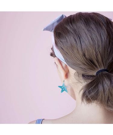 Feylie Fantasy Resin Dangling Earrings | Stylish Small Creoles | Statement Jewelry for Women & Girls - Buy Online on GoSupps.com