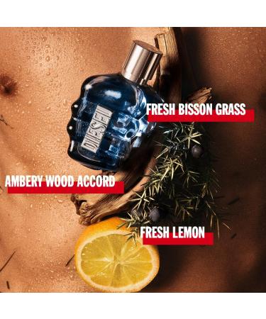 Diesel Sound of the Brave Eau de Toilette for Men Notes of Lemon Spicy Juniper Berries & Ambery Wood 4.2 Fl oz EDT - Buy Online on GoSupps.com