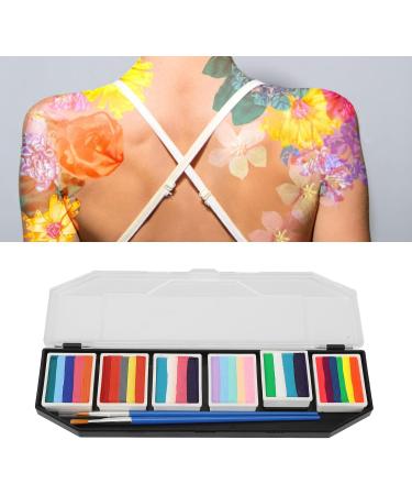 Aoaoy 60g Body Paint Palette 6 Types of Washable Face Paint Palette Washable Body Pigment Kit for Children's Cosplay - Buy Online on GoSupps.com