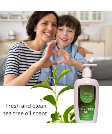 Liquid Hand Soap with Tea Tree Oil - Gentle Cleansing & Nurturing Multi-Purpose Hand Wash 9 fl oz | Shop Internationally - Buy Online on GoSupps.com
