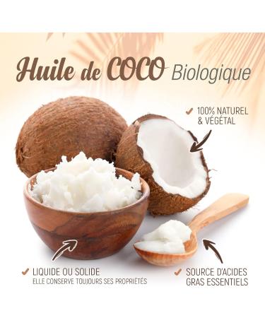 Huile de Coco Bio - 1L - Buy Online on GoSupps.com