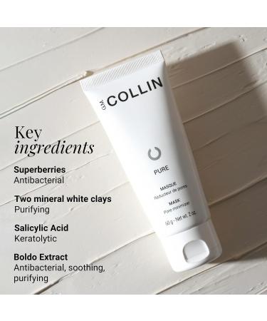 G.M. Collin Pure Mask | Acne Treatment Facial Mask with Salicylic Acid & Super-Berries - Hydrating Soothing & Effective - Buy Online on GoSupps.com