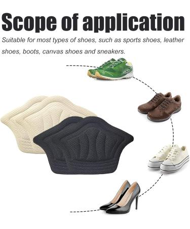 Uyst Sponge Heel Cushion - 4 Pieces Self-Adhesive Heel Pillows for Shoe Comfort & Friction Protection - Ideal for All Shoe Types - Buy Online on GoSupps.com
