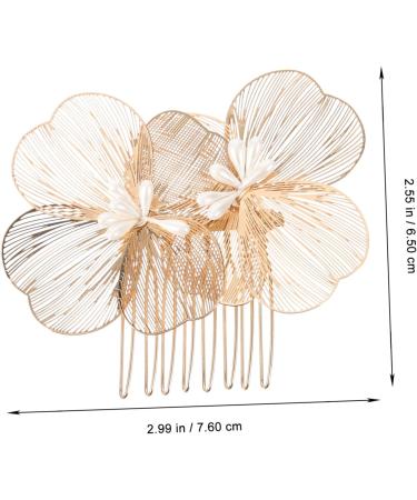 DOITOOL manual bride headdress Metal wild crystal bride plastic hair comb Miss the flowers Hair up girl headpieces for Hairpin alloy hair accessories hair accessories for women - Buy Online on GoSupps.com