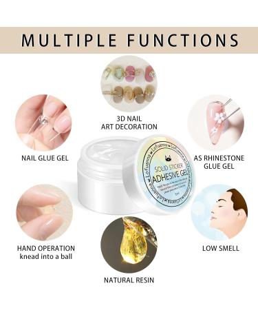 Lofuanna 15g Solid Gel Glue for Nail Tips Nail Art Rhinestone - UV/LED Needed, 3D Sculpture Gel Mold DIY Design - 15.00 ml (Pack of 1) - Buy Online on GoSupps.com