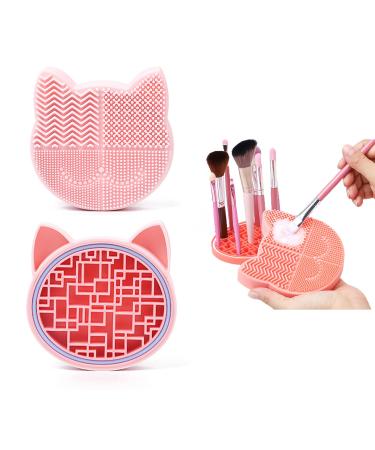 Silicone make-up brush cleaner 2 in1 silicone brush cleaner brush cleaner made of silicone make-up brush cleaning mat matt brush cleaning pad for cleaning different your make-up brush
