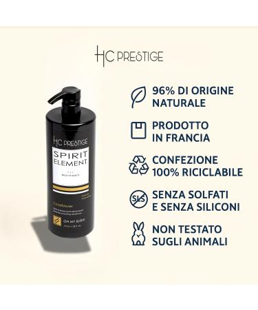  HC PRESTIGE OH MY SLEEK Sulfate-Free Leave-In Conditioner - Smoothing Leave-in Conditioner with Plant Keratin for Curly Hair - Professional Care Made in France - 1000ml - Buy Online on GoSupps.com