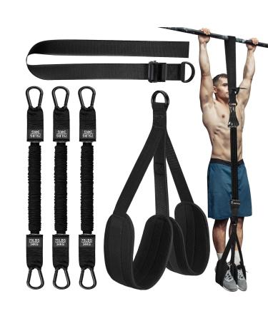 Pull up Assistance Bands | Multifunctional 210 Pounds Assistance Bands | High Intensity Strength Training Tool Workout Equipment for Home Gym Black