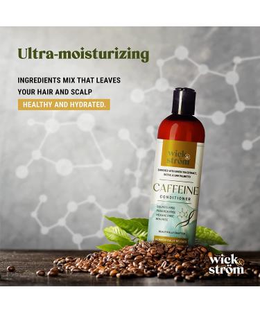 Wick and Strom Anti-Hair Loss Caffeine Conditioner - Biotin Formula for Hair Growth and Thickening - Men & Women - Buy Online on GoSupps.com
