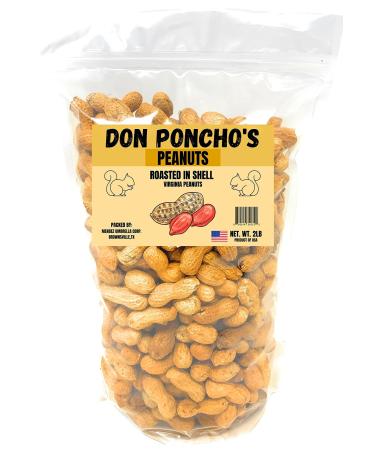 Don Poncho’s | Unsalted Peanuts In The Shell | Peanuts In Shell For Squirrels | Roasted In-Shell | Virginia Peanuts | Premium USA Grown | Net Wt. 2 lbs - Buy Online on GoSupps.com