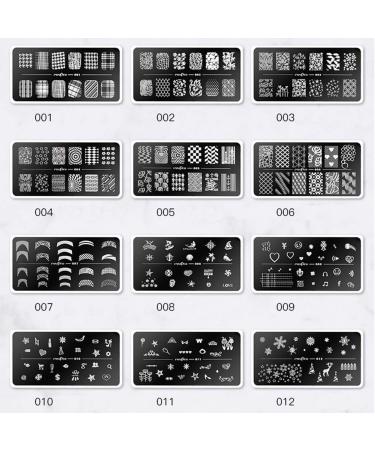 Nail Stamping Plate - Stainless Steel Image Template for DIY Nail Art & Manicure Decoration | International Shipping Available - Buy Online on GoSupps.com
