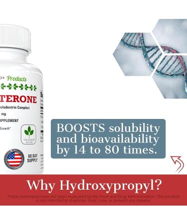 TODICAMP Turkesterone & Hydroxypropyl-Cyclodextrin Complex Ajuga Turkestanica Muscle Accelerator for Men - 500mg Turkesterone Supplement - Buy Online on GoSupps.com