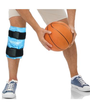 KKOOMI Knee Brace Support Ice pack for Pain Relief, Injuries Reusable, Swelling, Knee Replacement Surgery, Cold Compress Therapy for Arthritis, Meniscus Tear and Knee Wrap for Men and Women (Gel)