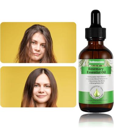 Leogony Organic Rosemary Oil for Hair Growth Natural Pure Rose Mary Essential Oil Diluted Rosmarin Oil for Men Women(60ml) - Buy Online on GoSupps.com