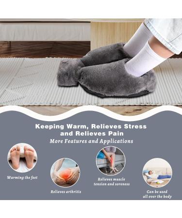 Limer Electric-Free Foot Warmer - 2L Hot Water Bottle for Warm Feet - Large 40x36cm Gray - Ideal for Adults & Kids - Buy Online on GoSupps.com
