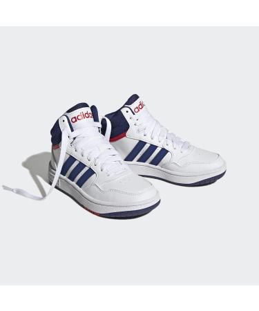 Buy adidas Unisex Kinder Hoops Mid Basketball Shoes 38 EU - Ftwr White Victory Blue & Better Scarlet | International Shipping Available - Buy Online on GoSupps.com