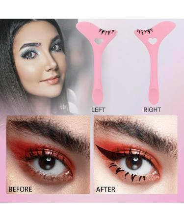 DAGEDA Bottom Lashes Stamps Tool Set - Reusable Eyeliner Stencils for Natural Look Eye Makeup Pink | Perfect for Bottom Eyelashes & Mascara - Buy Online on GoSupps.com