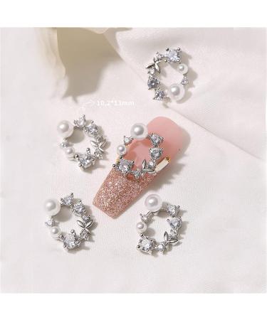 FEIlei Crown Nail Art Charms Zircon Nail Rhinestones Alloy Butterfly-Nail Crystal-Pearl - Buy Online on GoSupps.com