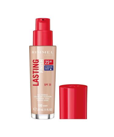 Rimmel Lasting Finish 25HR Foundation in 100 Ivory - 1 Ounce (Pack of 1) - Buy Online on GoSupps.com